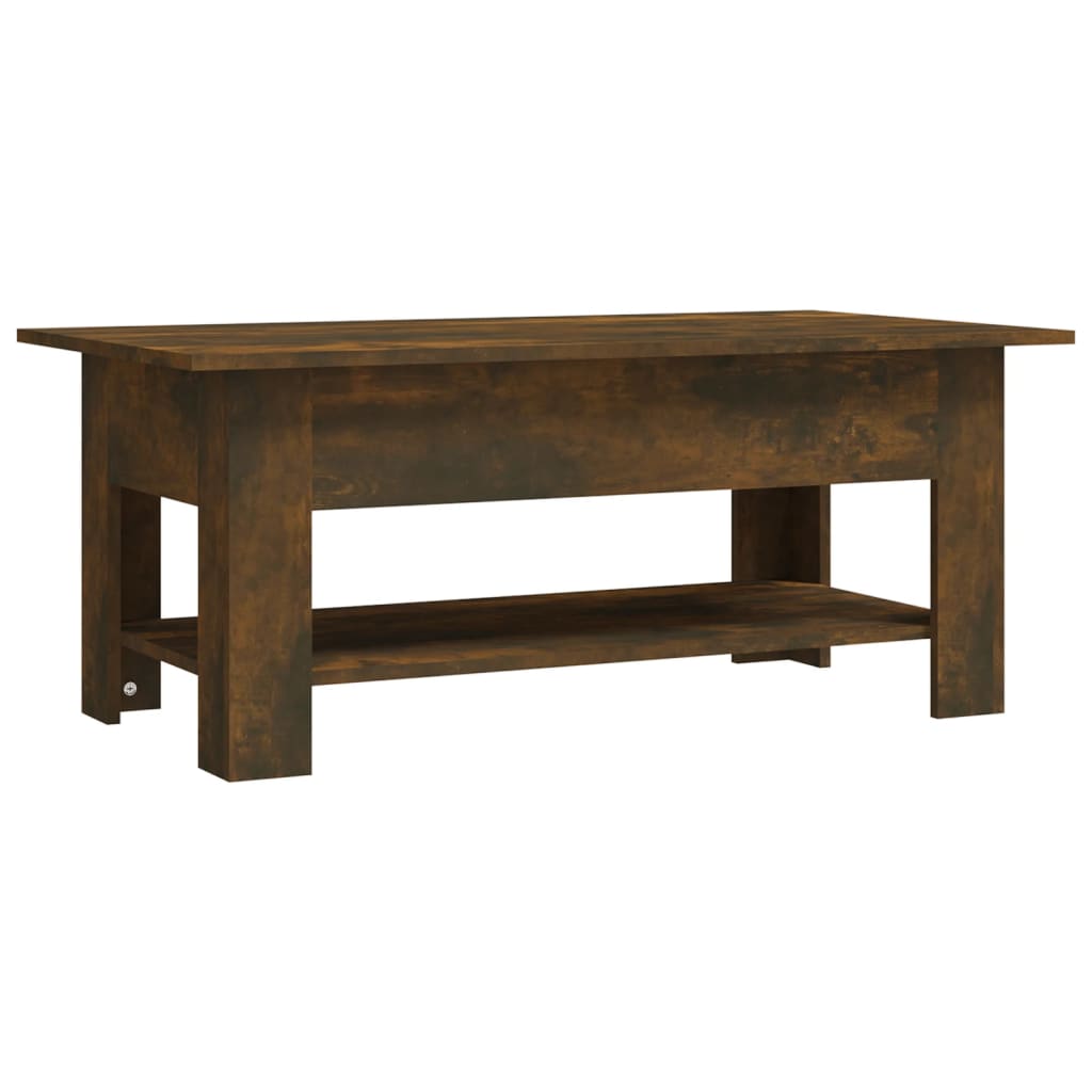 Tavolino da Salotto Rovere Fumo 102x55x42 cm in Truciolato | homemem39
