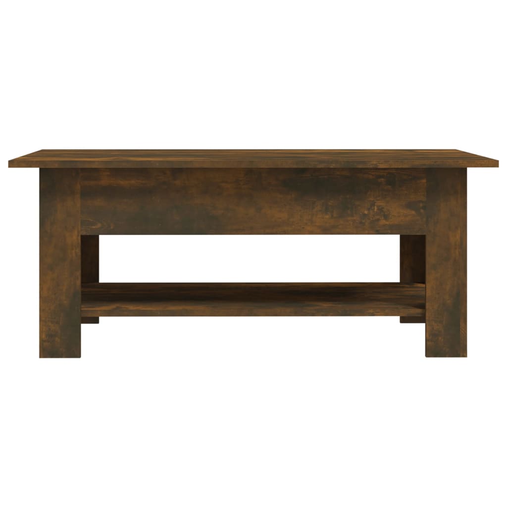 Tavolino da Salotto Rovere Fumo 102x55x42 cm in Truciolato | homemem39