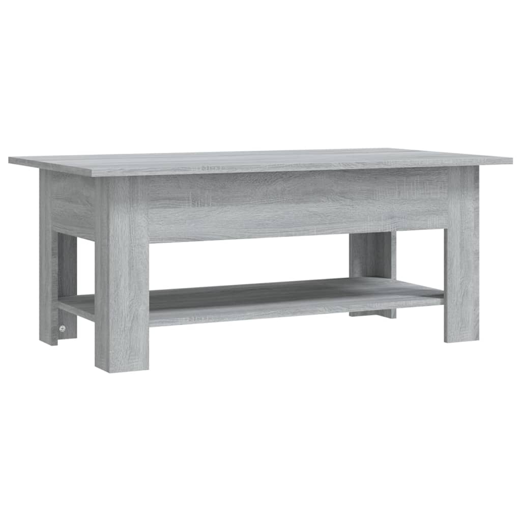 Tavolino da Salotto Grigio Sonoma 102x55x42 cm in Truciolato | homemem39