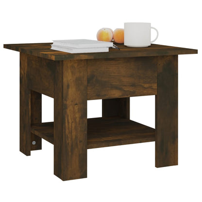 Tavolino da Salotto Rovere Fumo 55x55x42 cm in Truciolato | homemem39