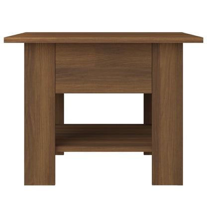 Tavolino da Salotto Rovere Marrone 55x55x42 cm in Truciolato | homemem39
