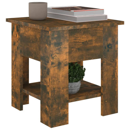 Tavolino da Salotto Rovere Fumo 40x40x42 cm Legno Multistrato | homemem39