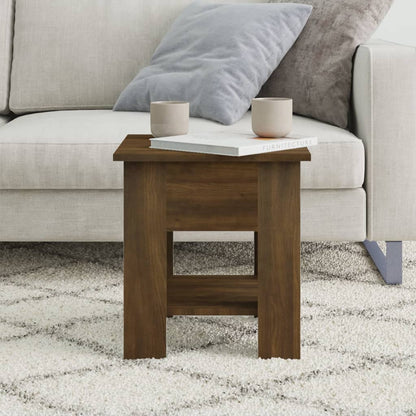 Tavolino da Salotto Marrone Rovere 40x40x42cm Legno Multistrato | homemem39