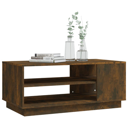 Tavolino da Salotto Rovere Fumo 102x55x43 cm in Truciolato | homemem39