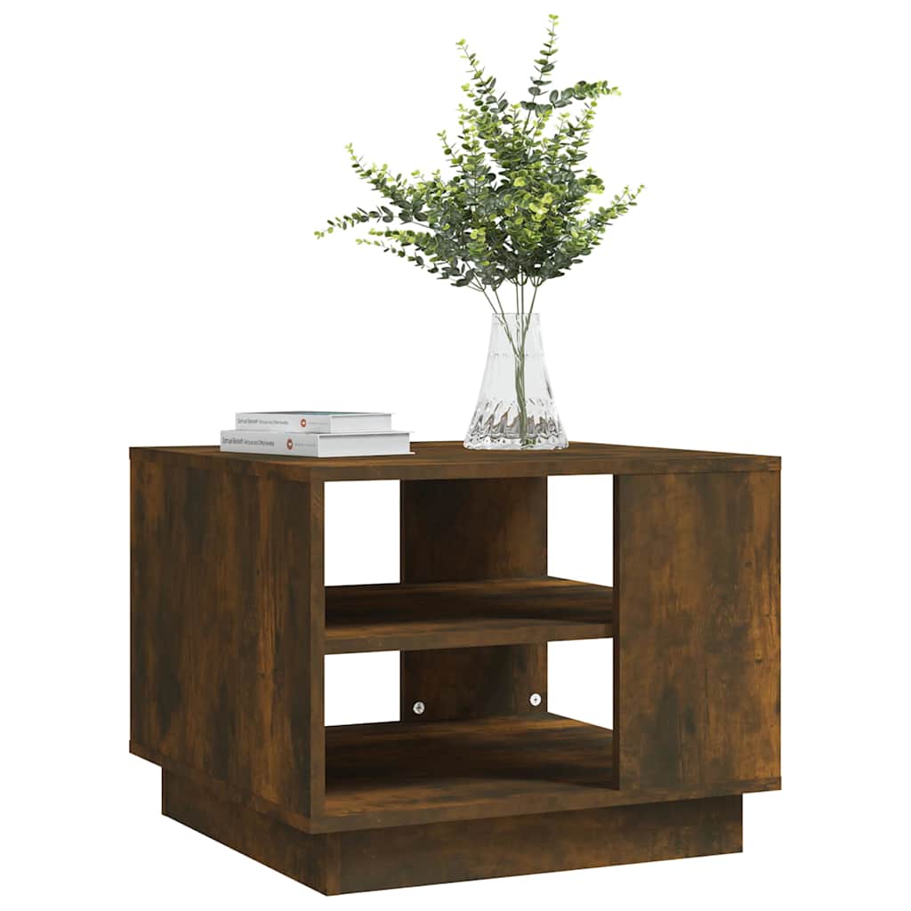 Tavolino da Salotto Rovere Fumo 55x55x43 cm in Truciolato | homemem39