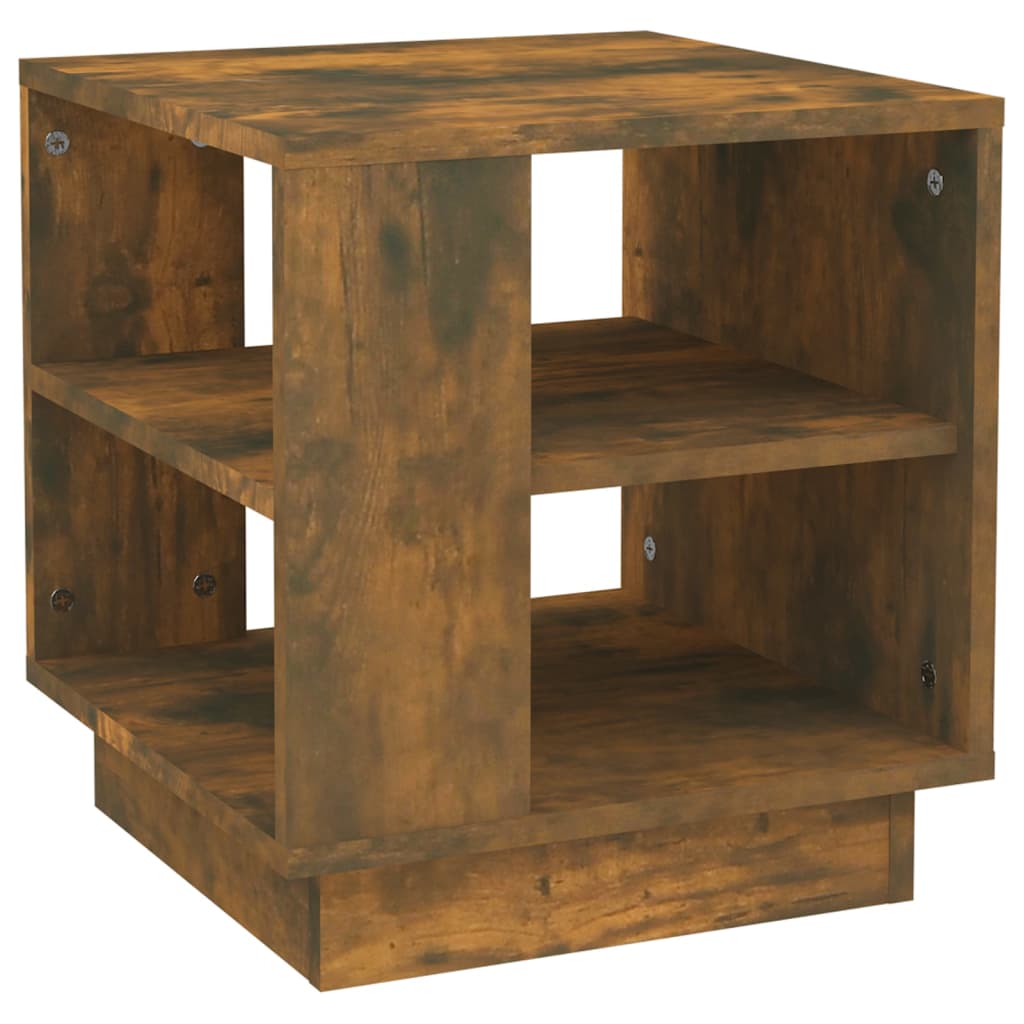 Tavolino da Salotto Rovere Fumo 40x40x43 cm Legno Multistrato | homemem39