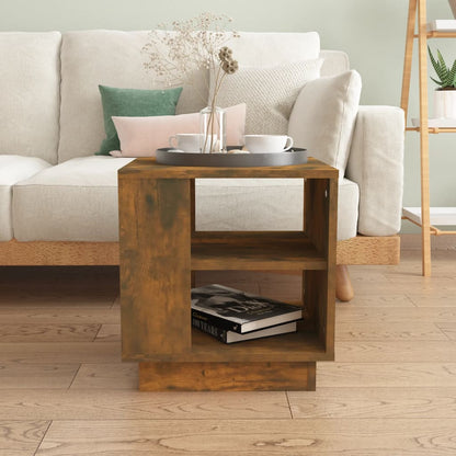 Tavolino da Salotto Rovere Fumo 40x40x43 cm Legno Multistrato | homemem39