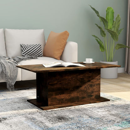 Tavolino da Salotto Rovere Fumo 102x55,5x40 cm in Truciolato | homemem39