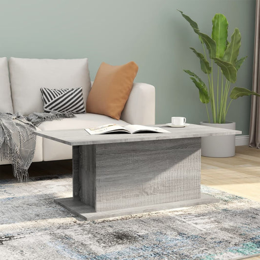 Tavolino da Salotto Grigio Sonoma 102x55,5x40 cm in Truciolato | homemem39