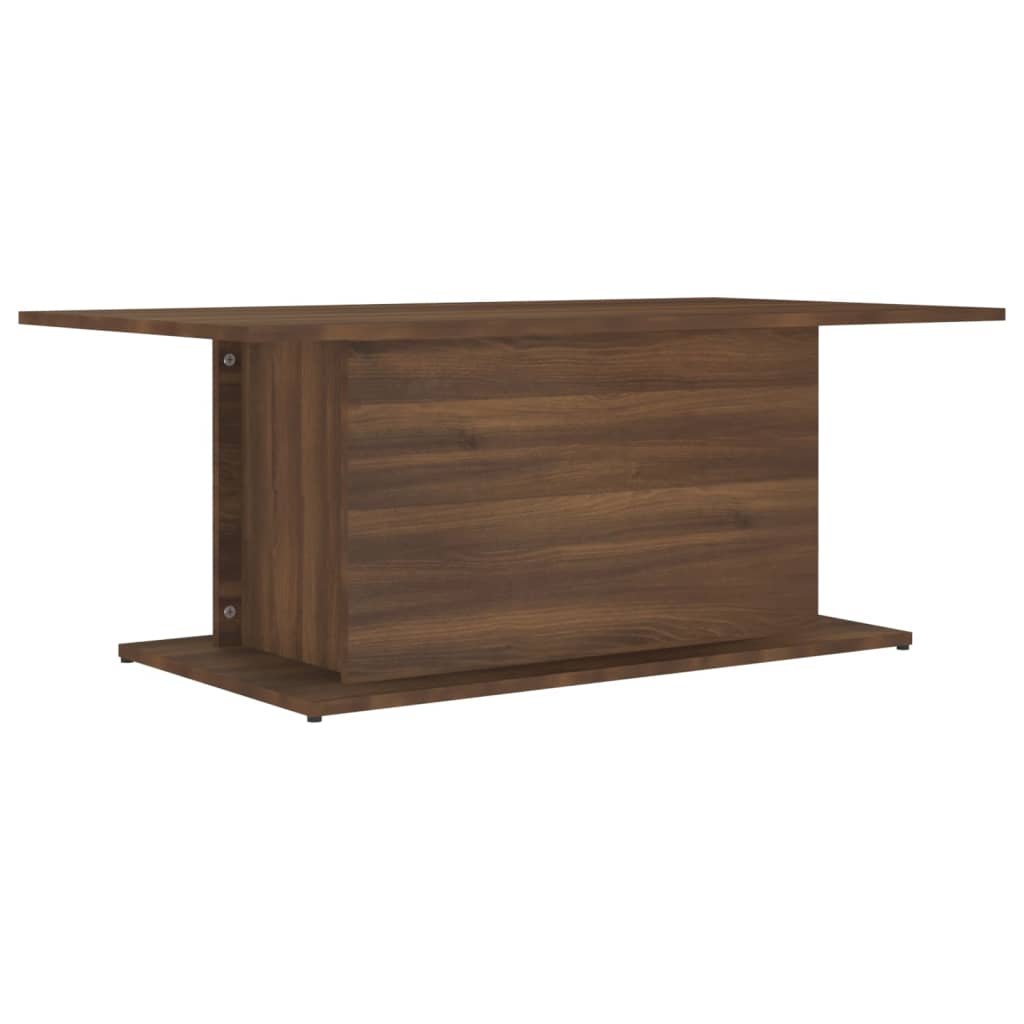 Tavolino da Salotto Rovere Marrone 102x55,5x40 cm in Truciolato | homemem39