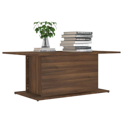 Tavolino da Salotto Rovere Marrone 102x55,5x40 cm in Truciolato | homemem39