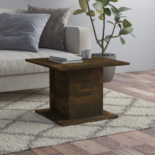 Tavolino Salotto Rovere Fumo 55,5x55,5x40cm Legno Multistrato | homemem39