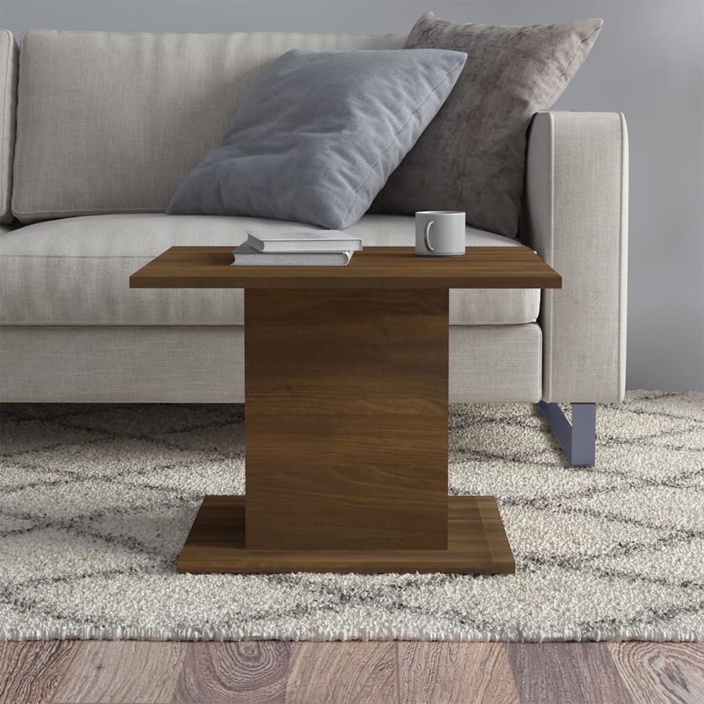 Tavolino da Salotto Rovere Marrone 55,5x55,5x40cm in Truciolato | homemem39