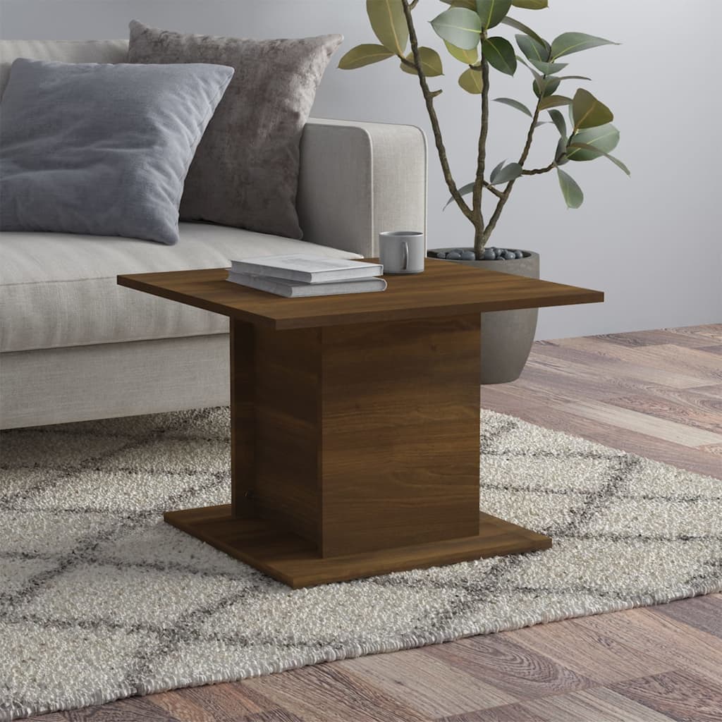 Tavolino da Salotto Rovere Marrone 55,5x55,5x40cm in Truciolato | homemem39