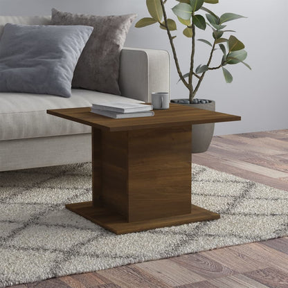 Tavolino da Salotto Rovere Marrone 55,5x55,5x40cm in Truciolato | homemem39