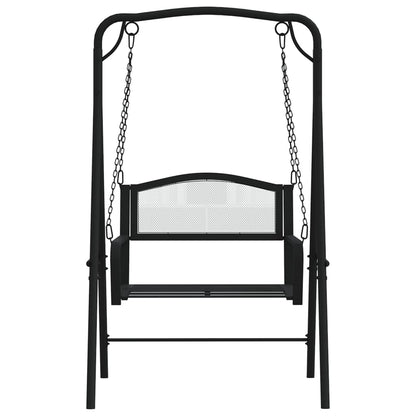 Dondolo 124 cm in Acciaio Nero - homemem39