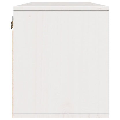 Pensili Bianchi 2 pz 45x30x35 cm in Legno Massello di Pino | homemem39
