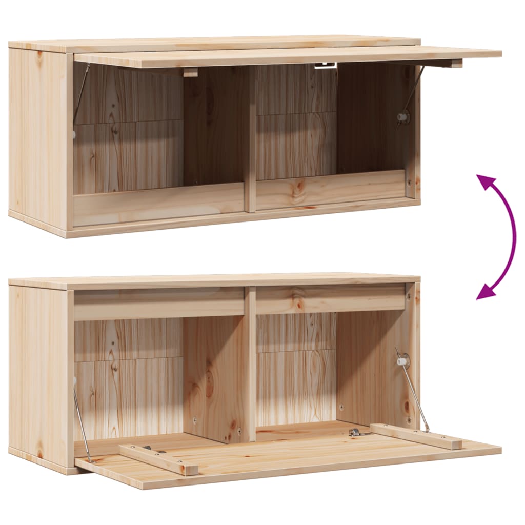 Pensile 80x30x35 cm in Legno Massello di Pino