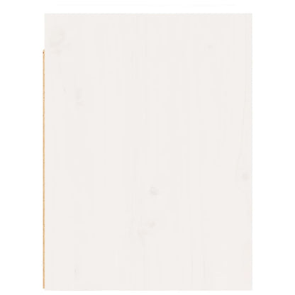 Pensili 2 pz Bianchi 30x30x40 cm in Legno Massello di Pino | homemem39
