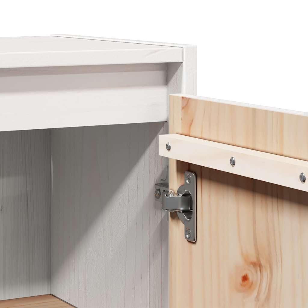 Pensile Bianco in Legno Massello di Pino