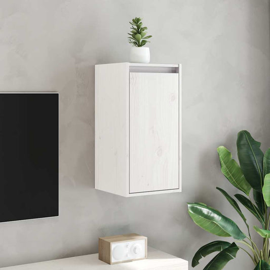 Pensile Bianco 30x30x60 cm in Legno Massello di Pino | homemem39