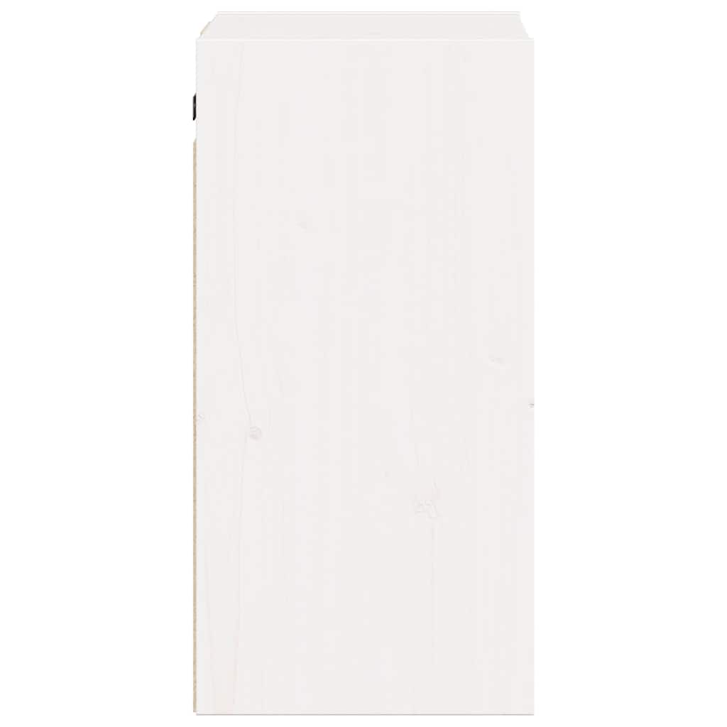 Pensili 2 pz Bianchi 30x30x60 cm in Legno Massello di Pino | homemem39