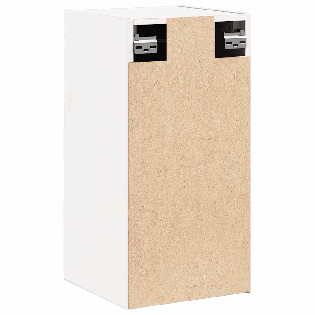 Pensili 2 pz Bianchi 30x30x60 cm in Legno Massello di Pino | homemem39