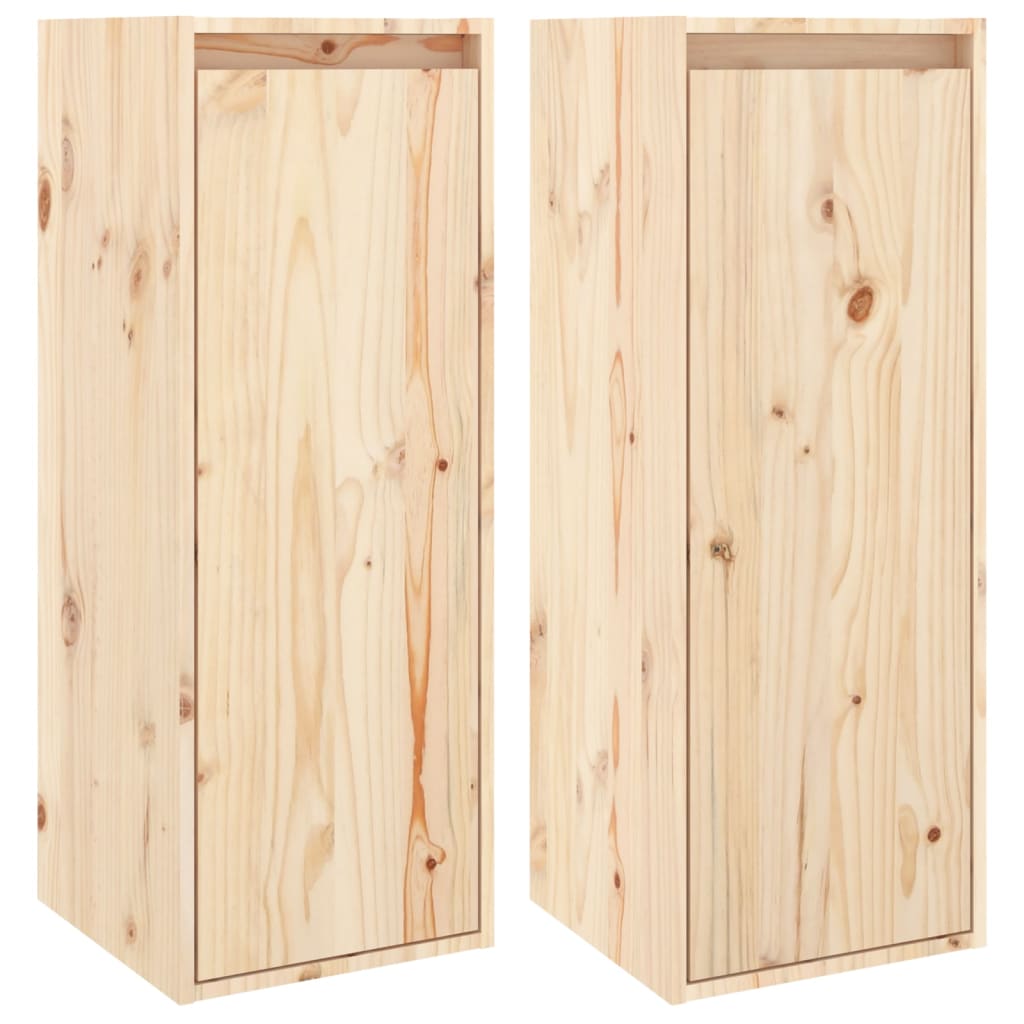Pensili 2 pz 30x30x80 cm in Legno Massello di Pino | homemem39