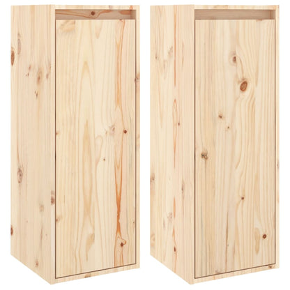 Pensili 2 pz 30x30x80 cm in Legno Massello di Pino | homemem39