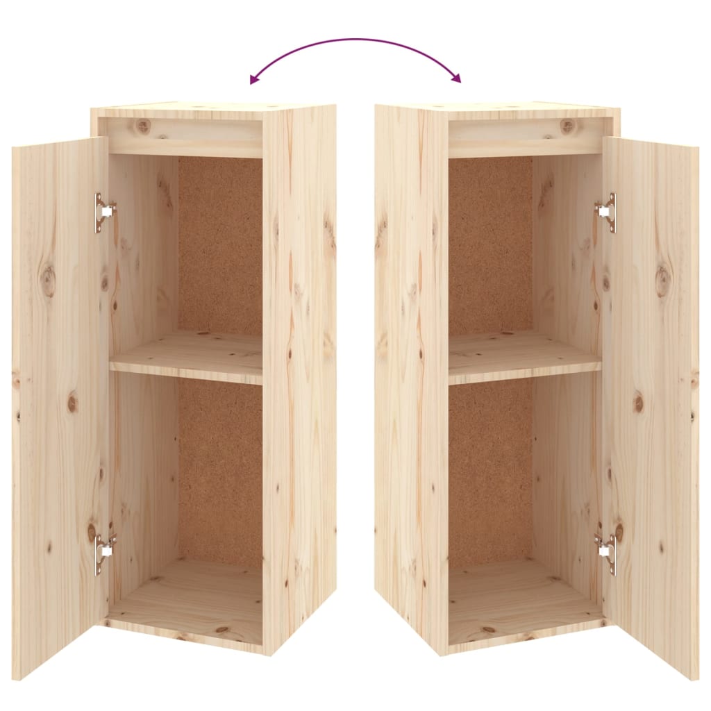Pensili 2 pz 30x30x80 cm in Legno Massello di Pino | homemem39