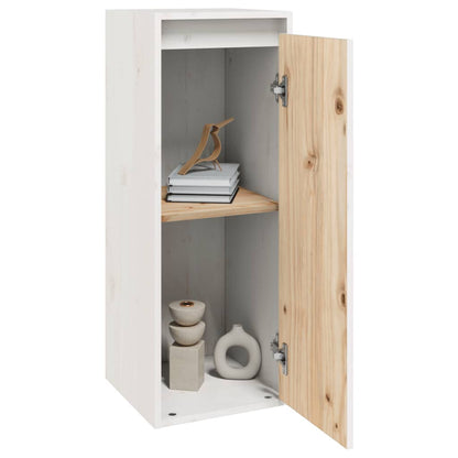 Pensile Bianco 30x30x80 cm in Legno Massello di Pino | homemem39