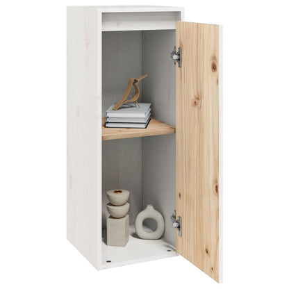 Pensili 2 pz Bianchi 30x30x80 cm in Legno Massello di Pino | homemem39