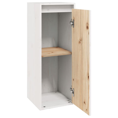 Pensili 2 pz Bianchi 30x30x80 cm in Legno Massello di Pino | homemem39