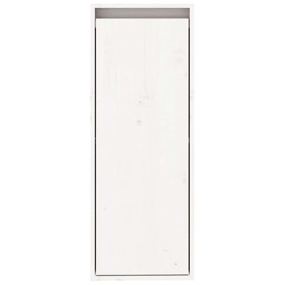 Pensili 2 pz Bianchi 30x30x80 cm in Legno Massello di Pino