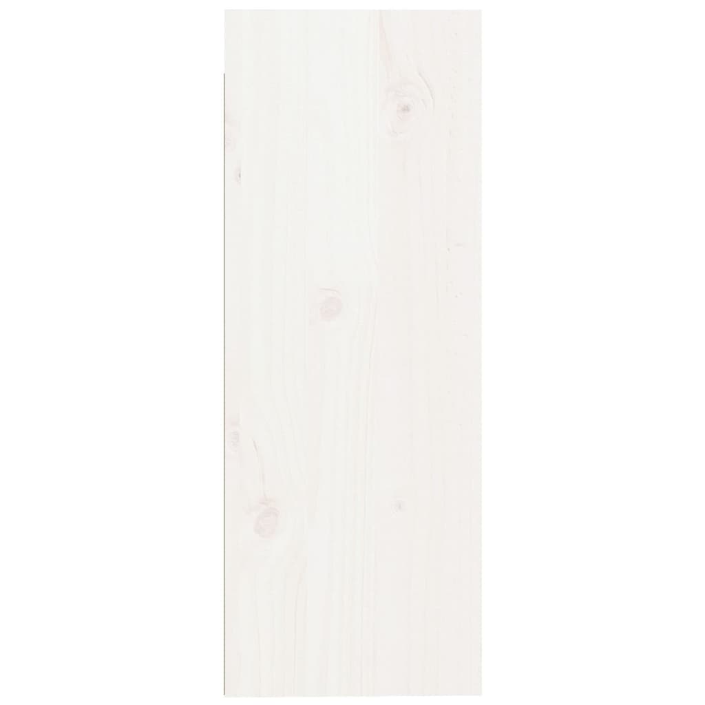 Pensili 2 pz Bianchi 30x30x80 cm in Legno Massello di Pino | homemem39