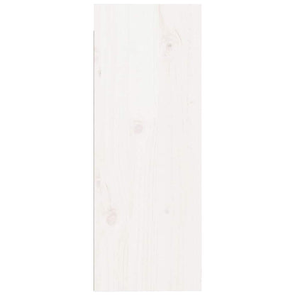 Pensili 2 pz Bianchi 30x30x80 cm in Legno Massello di Pino