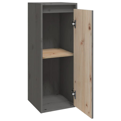 Pensile Grigio 30x30x80 cm in Legno Massello di Pino | homemem39