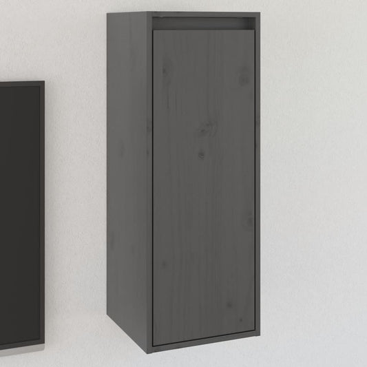 Pensile Grigio 30x30x80 cm in Legno Massello di Pino | homemem39