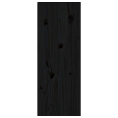 Pensili 2 pz Neri 30x30x80 cm in Legno Massello di Pino