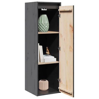 Pensili Grigi 2 pz 30x30x100 cm in Legno Massello di Pino