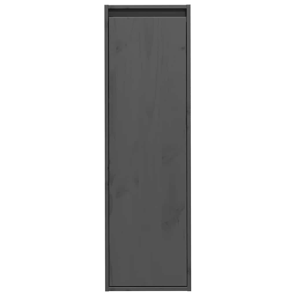 Pensili Grigi 2 pz 30x30x100 cm in Legno Massello di Pino | homemem39