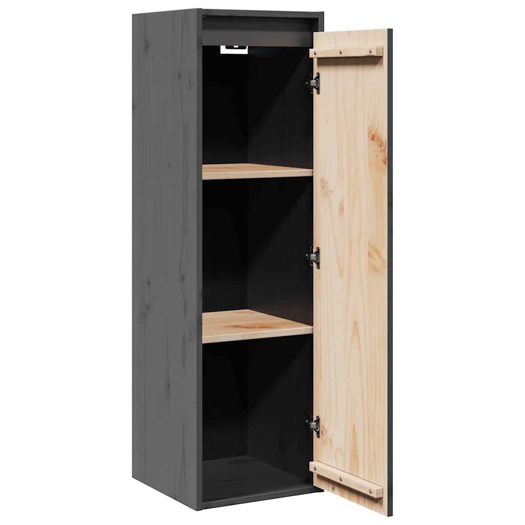 Pensili Grigi 2 pz 30x30x100 cm in Legno Massello di Pino | homemem39