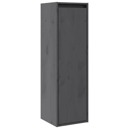 Pensili Grigi 2 pz 30x30x100 cm in Legno Massello di Pino | homemem39