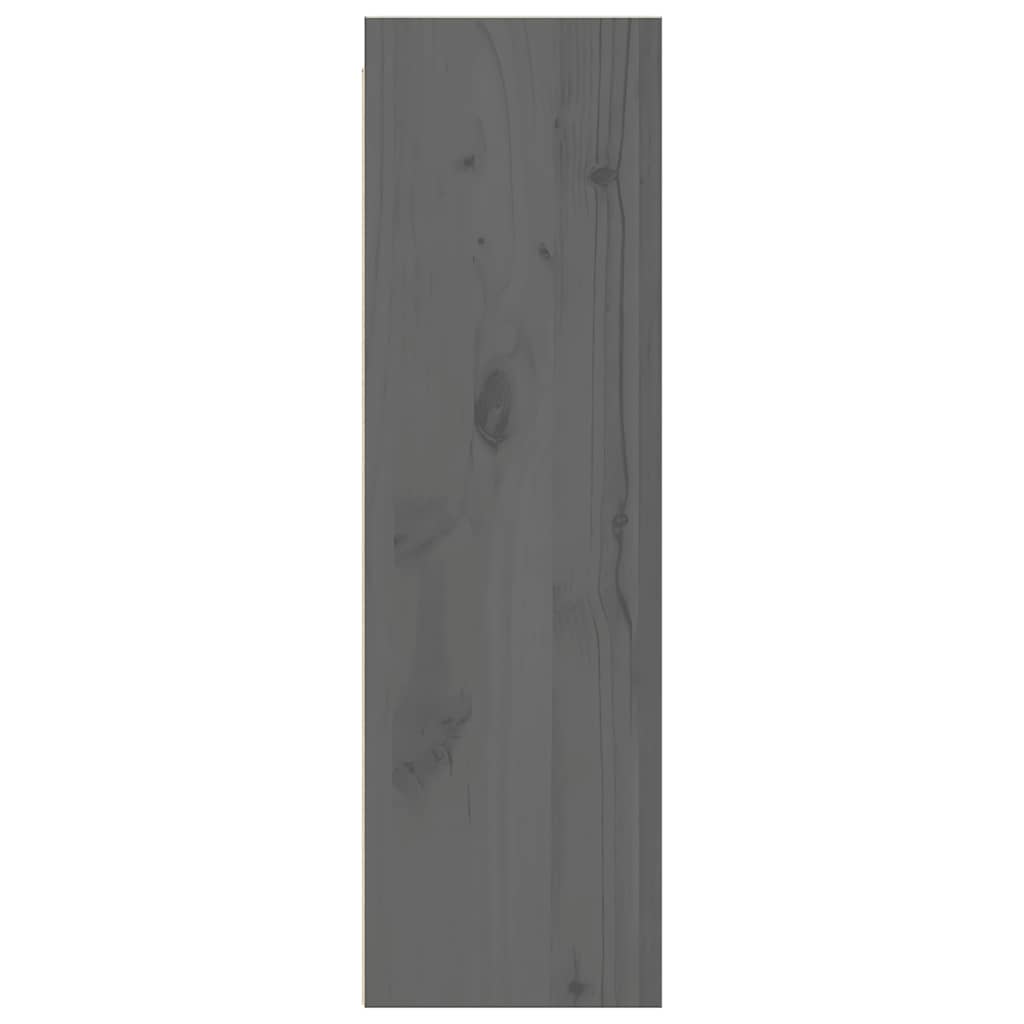 Pensili Grigi 2 pz 30x30x100 cm in Legno Massello di Pino