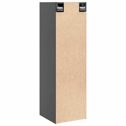 Pensili Grigi 2 pz 30x30x100 cm in Legno Massello di Pino