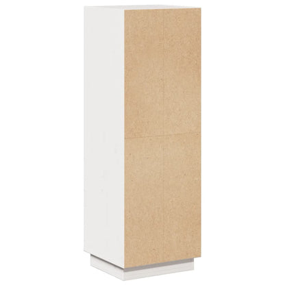 Credenza Bianca 37x34x110 cm in Legno Massello di Pino - homemem39