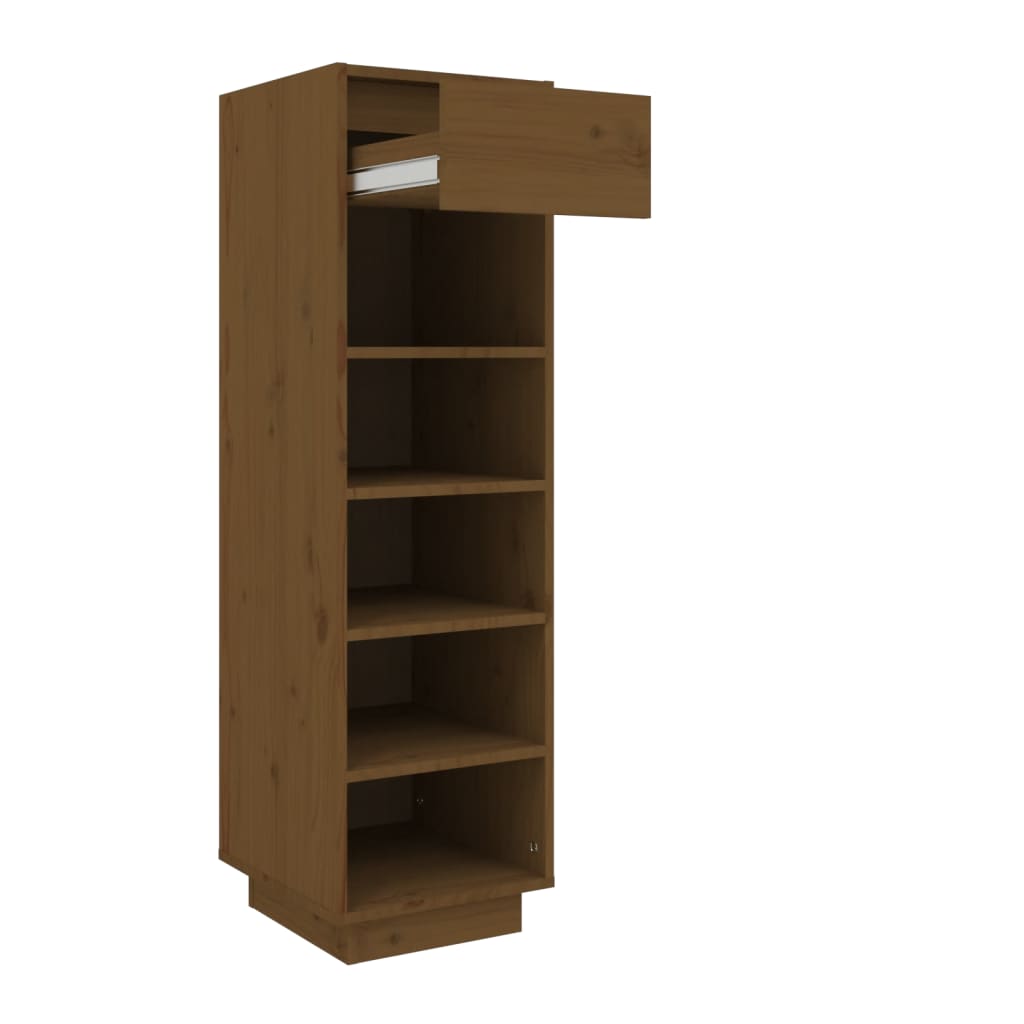 Scarpiera ambra 30x34x105 cm in Legno Massello di Pino - homemem39