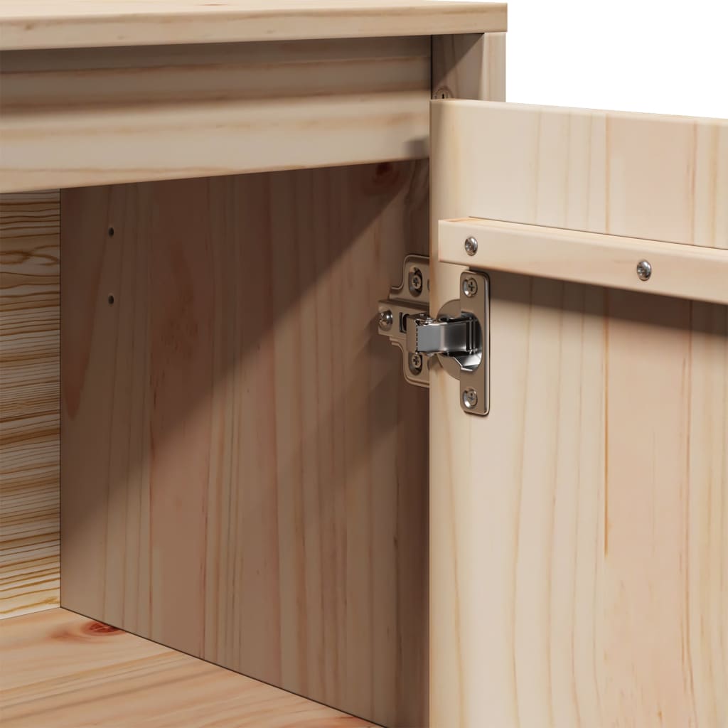 Credenza 60x34x75 cm in Legno Massello di Pino