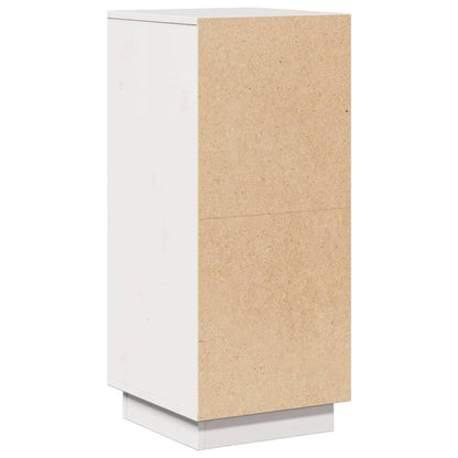 Credenza Bianca 31,5x34x75 cm in Legno Massello di Pino - homemem39