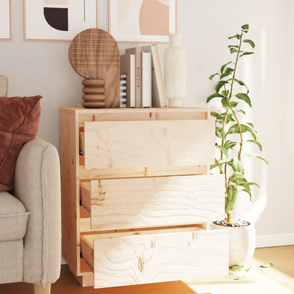 Credenza 60x34x75 cm in Legno Massello di Pino - homemem39